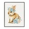 Stupell Industries Watercolor Nursery Bunny Framed Giclee, design by LSR Design Studio